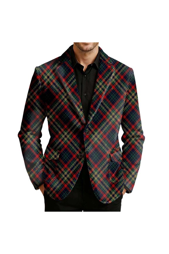 Corduroy Printed For Formal And Casual Wear Classic Retro Jacket With Textured Fabric And Structured