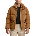 thumbnail image 1 of Corduroy Quilted Jacket Stand Collar Winter Warm Coat For Outdoor Windproof Cold Weather, 1 of 5