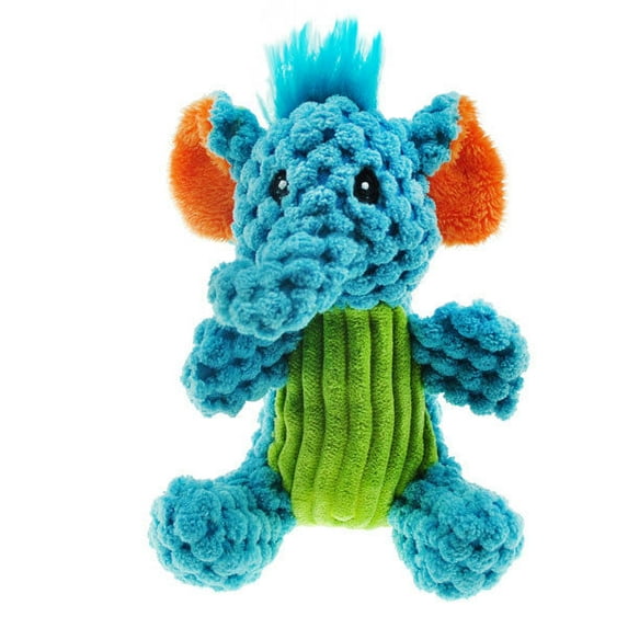Corduroy Safari Pals Dog Toys Ultra Soft Squeakers Choose Elephant or Gator 6" (Elephant)