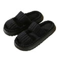 thumbnail image 1 of Corduroy Slippers for Women Cloud Shoes with Arch Support Memory Foam House Slipper Indoor and Outdoor Bedroom Hospital Slides, 1 of 4