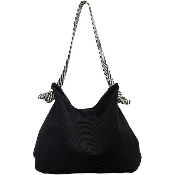 Corduroy Slouchy Hobo Bags for Women Large Corduroy Tote Bag with Wide Strap Casual Work Travel Shoulder Handbag