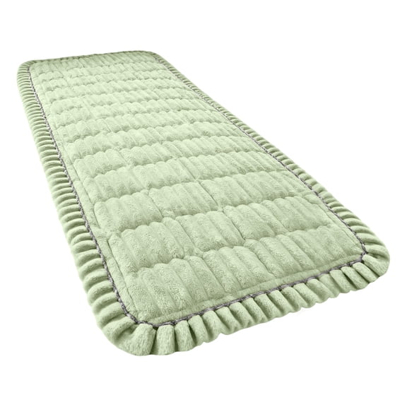 Corduroy Sofa Cover Pad for Fall and Winter, Non Slip Couch Protector for Leather Sofa, Soft Seat Cover 24 x 83 Inch