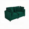 thumbnail image 1 of Modern Corduroy 2-Person Sofa 2163GN - Relaxing and Versatile, 1 of 6