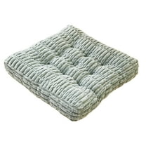 Corduroy Striped Seat Cushion 16x16 Inch Thick Pad, Non-Slip Chair Mat for Office & Kitchen, Ergonomic Hip Support​