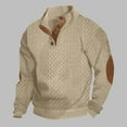 thumbnail image 1 of Corduroy Sweatshirts for Men Casual Stand Collar Button up Shirts Vintage Aztec Tops Long Sleeve Mock Neck Sweaters Hoodies, 1 of 4