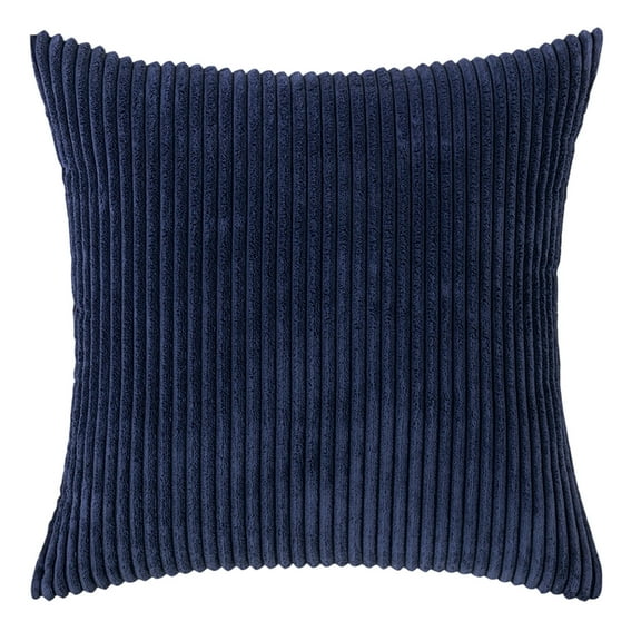 Corduroy Throw Pillow Covers Boho Striped - Decorative Square Cushion Covers for Living Room,Sofa,Couch, Bed - Modern Farmhouse Home Decor Fall Thanksgiving Halloween Seasonal Pillow Cases