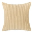 thumbnail image 1 of Corduroy Throw Pillow Covers Boho Striped - Decorative Square Cushion Covers for Living Room,Sofa,Couch, Bed - Modern Farmhouse Home Decor Fall Thanksgiving Halloween Seasonal Pillow Cases, 1 of 3