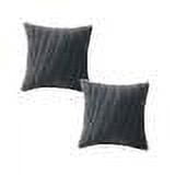 Corduroy Throw Pillow Set of 2, 18x18 Inch Striped Decorative Cushions for Sofa, Bedroom & Living Room – Soft Boho Home Decor