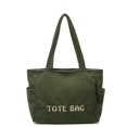 thumbnail image 1 of Corduroy Tote Bag Large Capacity Shoulder Bag, Casual Japanese Style Daily Handbag, 1 of 3
