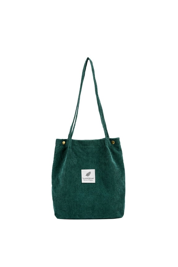 Corduroy Tote Bag for Women Large Travel Crossbody Shoulder Beach Bags for Work Shopping Grocery