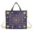 thumbnail image 1 of Corduroy Tote Bag for Women Shoulder Handbags Fashion Ladies Purses Satchel Messenger Bags Gold Celestial Pattern S, 1 of 8