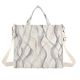 thumbnail image 1 of Corduroy Tote Bag for Women Shoulder Handbags Fashion Ladies Purses Satchel Messenger Bags Pastel Thin Lines M, 1 of 8