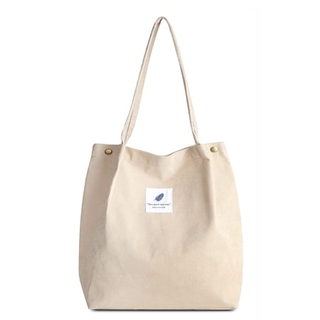 Corduroy Totes Bag, FITDON Shoulder Handbags Big Capacity Shopping Bag for Women Girls price history and forecast - FITDON