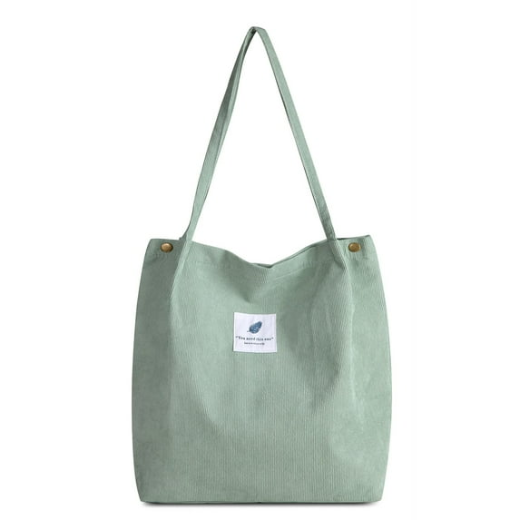 Corduroy Totes Bag, FITDON Shoulder Handbags Big Capacity Shopping Bag for Women Girls