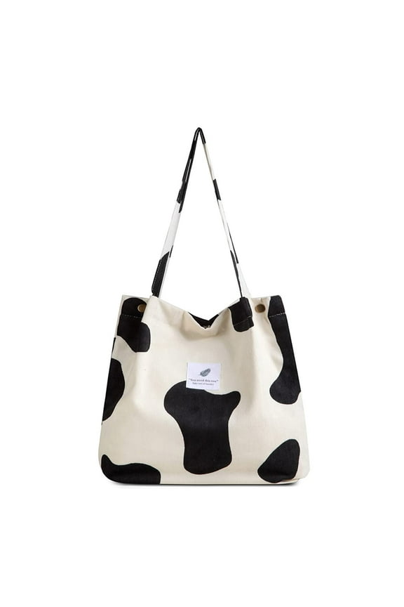 Corduroy Totes Bag, FITDON Shoulder Handbags Big Capacity Shopping Bag for Women Girls