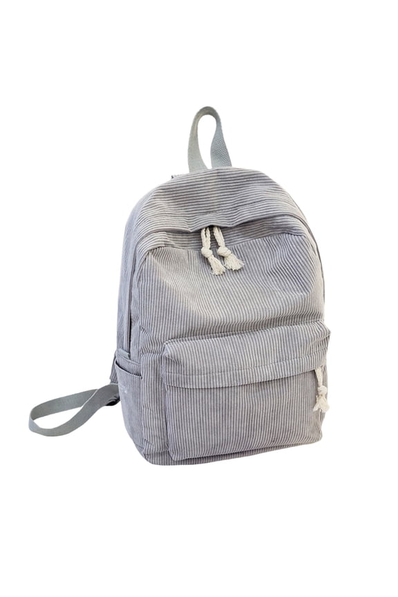 Corduroy Travel Backpack Women Vintage Casual Cute Aesthetic Fuzzy Fluffy Plush Fleece Rucksack Daypack for School College