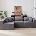 thumbnail image 1 of Corduroy Upholstered - No Assembly Required - Living Spaces - Extra-Wide Seating for Movies, 1 of 6