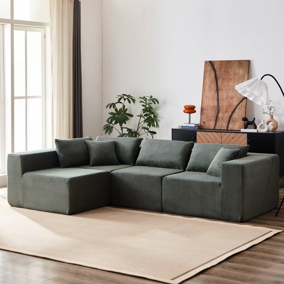 Corduroy Upholstery + Free Combination" - "Bedroom, Living Room - Customize Your Seating Arrangement