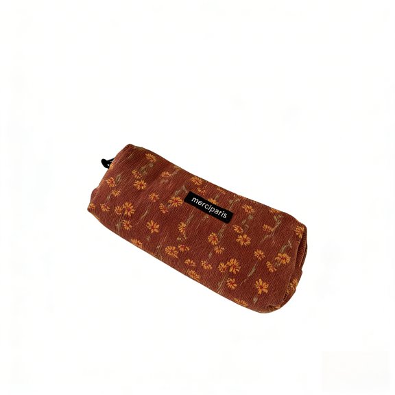Corduroy Vintage Artistic Pencil Case, Makeup Bag, Storage and Organizing Bag for Students and Women