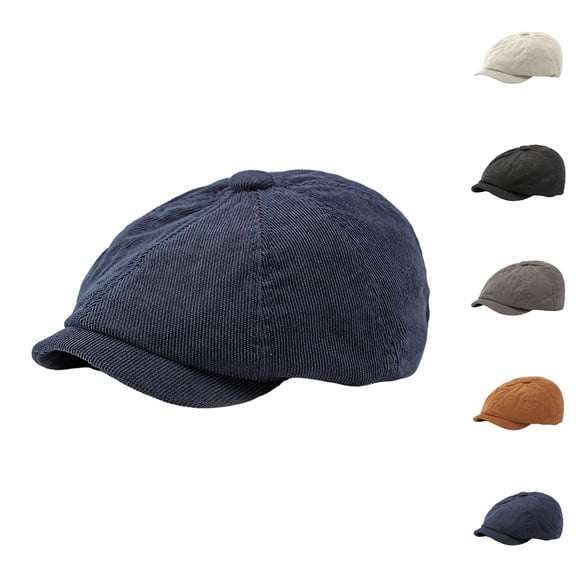 Corduroy Vintage Beret Hat – Unisex Casual Painter Cap, Classic Retro Style for Spring and Autumn, Fashion Streetwear Accessory