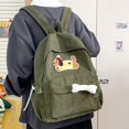 thumbnail image 1 of Corduroy Zipper Backpack, One Size, 1 of 5