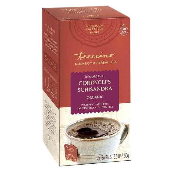 Cordyceps Schisandra Cinnamon Berry Mushroom Herbal Tea