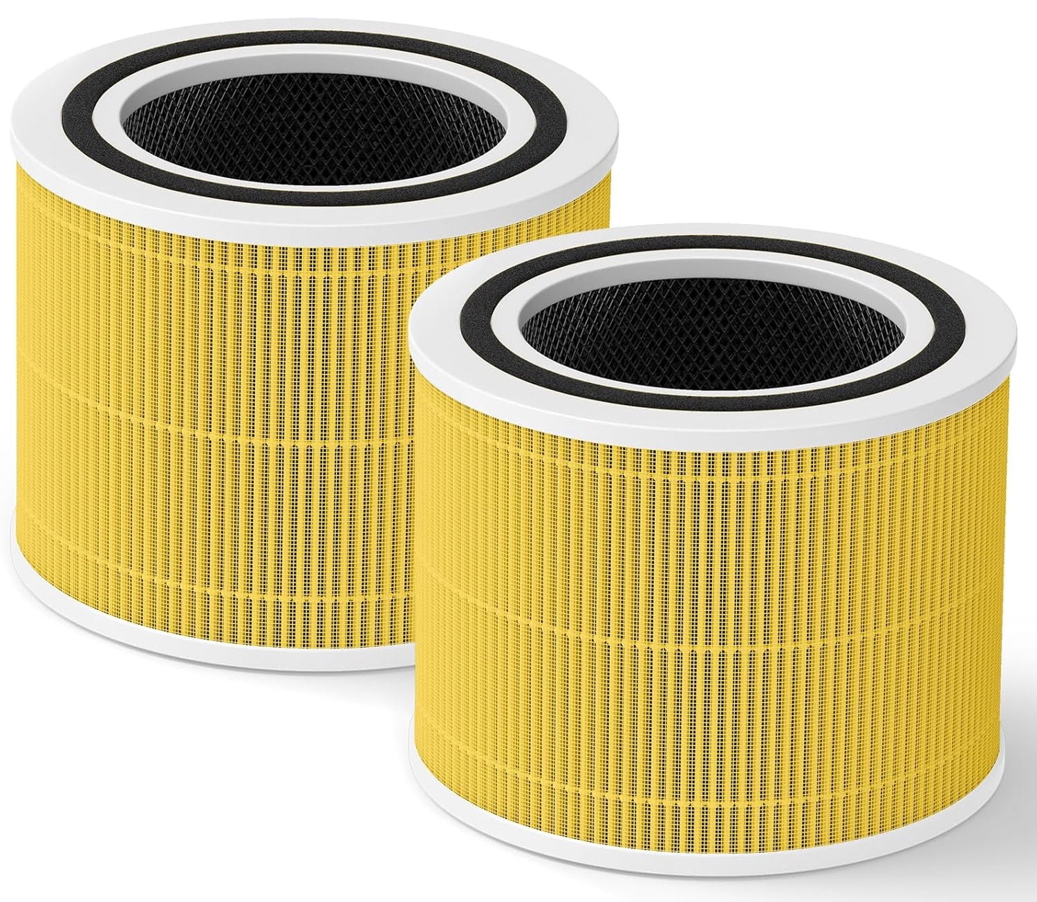 Core 300 Replacement Filter for LEVOIT Core 300, Core 300-P, Core 300S, 3-in-1 H13 True HEPA Replacement, 2-Pack, Compare to Core 300-RF(Yellow)