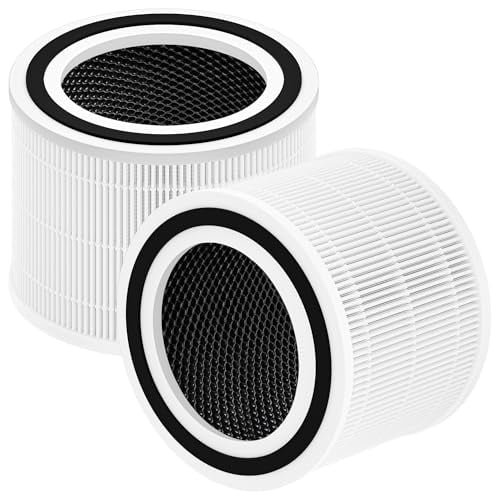 Core 300 Replacement Filter for Levoit Air Purifier Core 300-rf Core 300s,3-in-1 Pre,H13 True HEPA,Activated Carbon Filtration System,Pack of 2