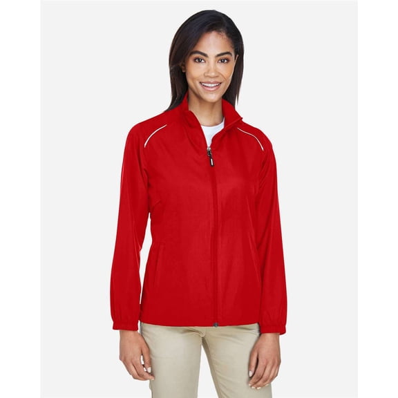 CORE365 78183 Women's Techno Lite Motivate Unlined Lightweight Jacket-Classic Red-L