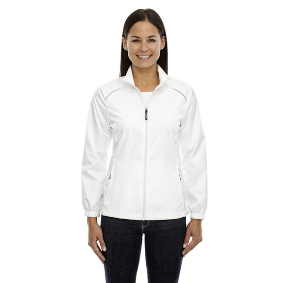 CORE365 78183 Women's Techno Lite Motivate Unlined Lightweight Jacket-White-S