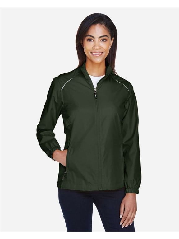 CORE365 78183 Women's Techno Lite Motivate Unlined Lightweight Jacket-Forest-S