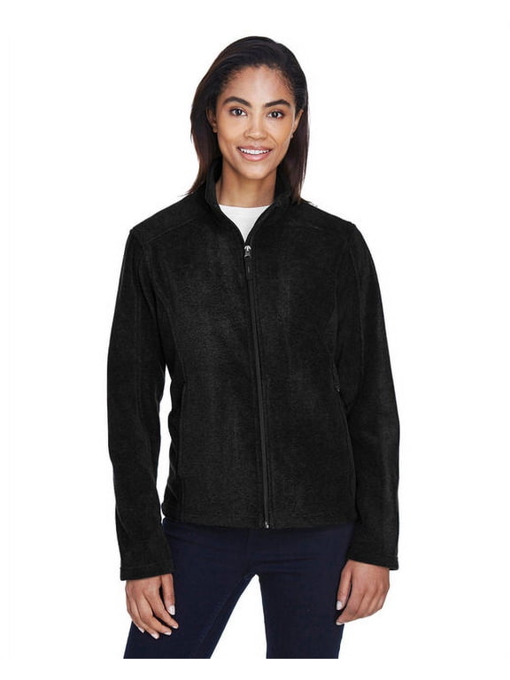 CORE365 78190 Women's Journey Fleece Jacket-Black-M