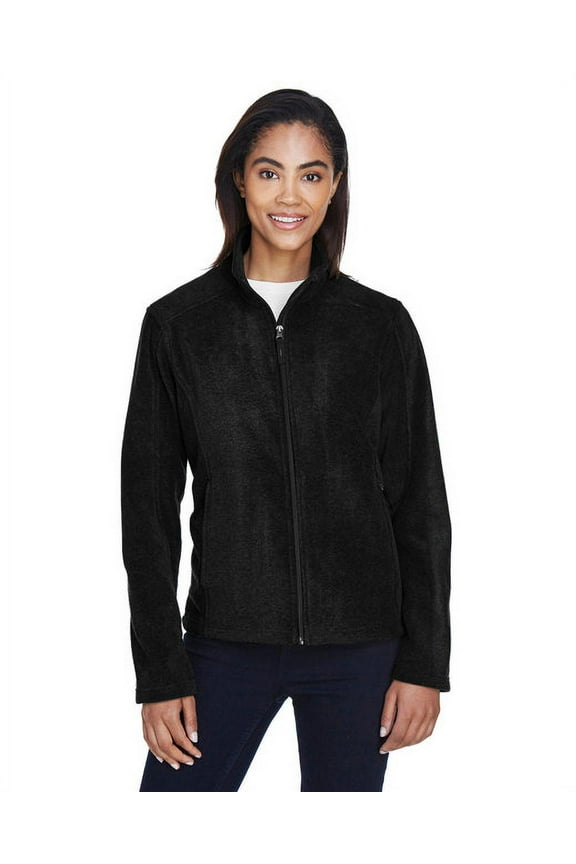 CORE365 78190 Women's Journey Fleece Jacket-Black-M