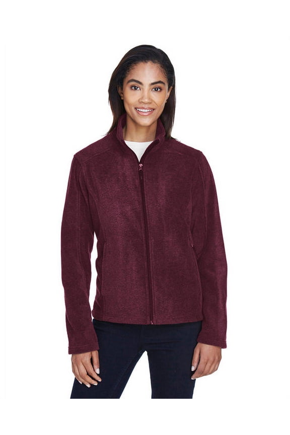 CORE365 78190 Women's Journey Fleece Jacket-Burgundy-S