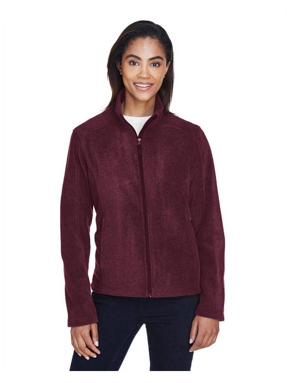 CORE365 78190 Women's Journey Fleece Jacket-Burgundy-S