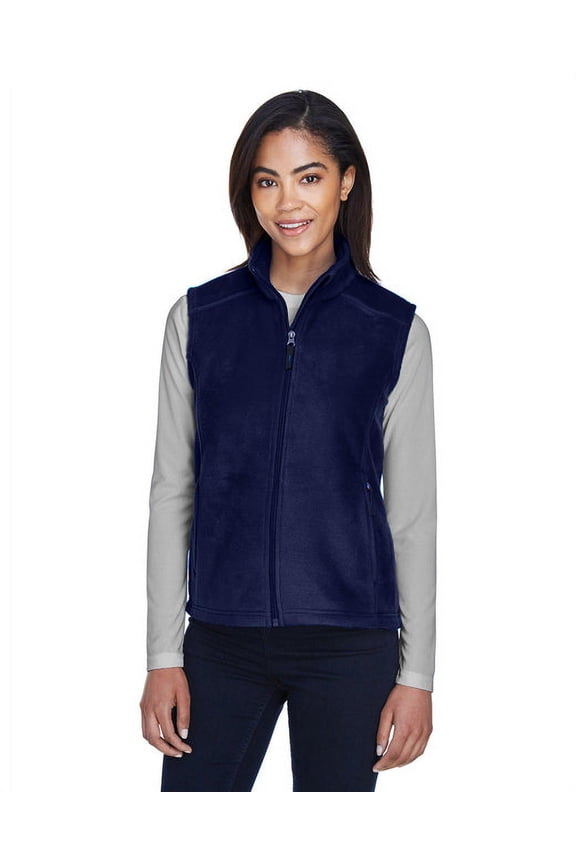 CORE365 78191 Women's Journey Fleece Vest-Classic Navy-XL