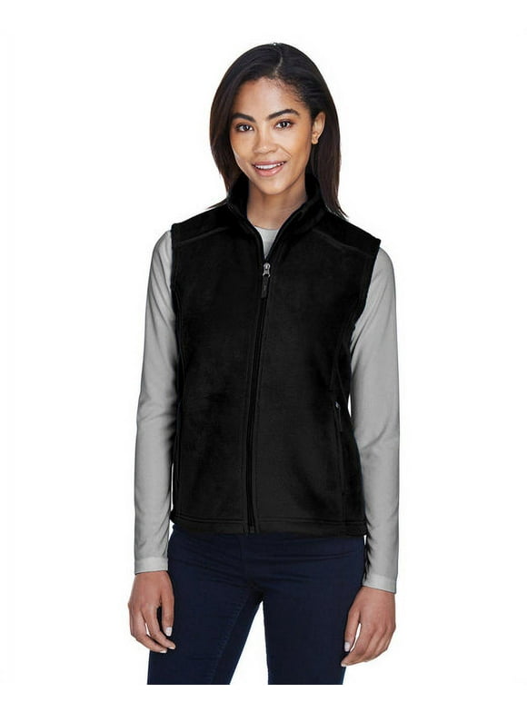 CORE365 78191 Women's Journey Fleece Vest-Black-2XL