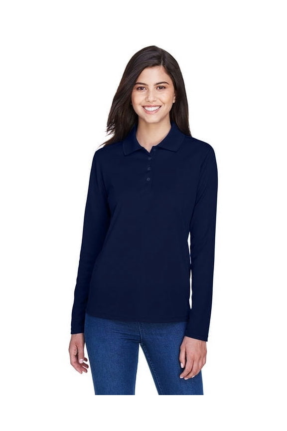 Core 365 78192 Ladies Pinnacle Performance Long-Sleeve PiquÃƒÂ© Polo