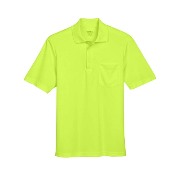 CORE365 88181P Men's Origin Performance Piqué Polo with Pocket-Safety Yellow-2XL