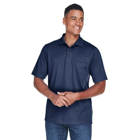 CORE365 88181P Men's Origin Performance Piqué Polo with Pocket-Classic Navy-M