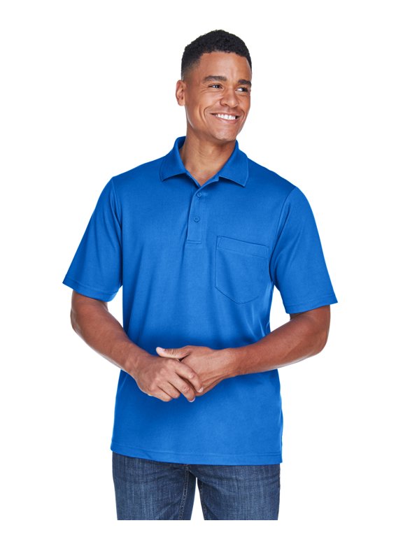 CORE365 88181P Men's Origin Performance Piqué Polo with Pocket-True Royal-XL