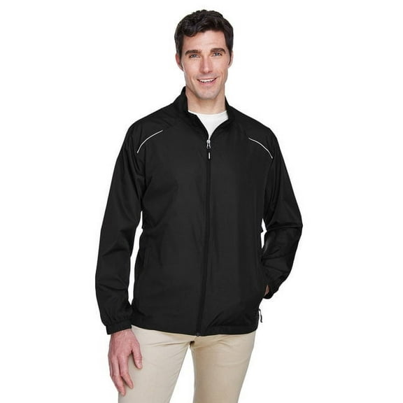 CORE365 88183T Men's Tall Techno Lite Motivate Unlined Lightweight Jacket-Black-4XLT