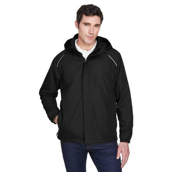 CORE365 88189T Men's Tall Brisk Insulated Jacket-Black-5XLT