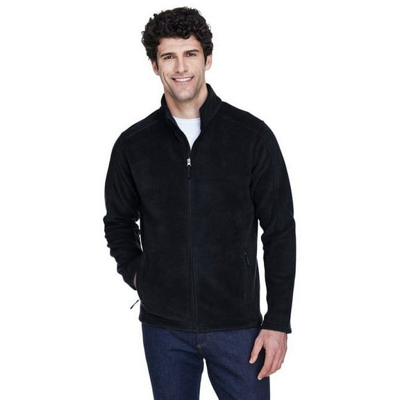 CORE365 88190T Men's Tall Journey Fleece Jacket-Black-2XLT