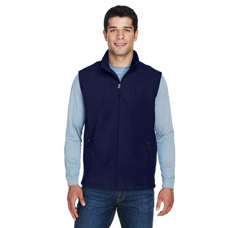 CORE365 88191T Men's Tall Journey Fleece Vest-Classic Navy-5XLT