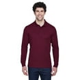 thumbnail image 1 of CORE365 88192 Men's Pinnacle Performance Long Sleeve Piqué Polo-Burgundy-5XL, 1 of 3