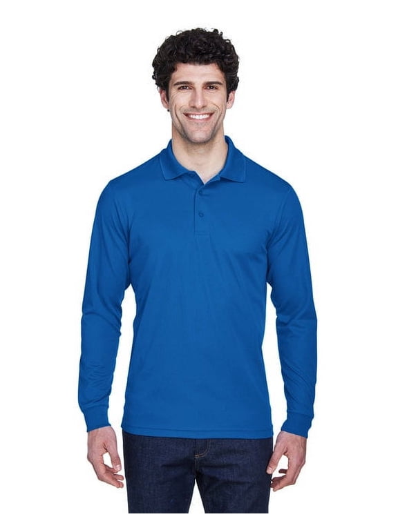 88192 Men's Pinnacle Performance Long-Sleeve Piqué Polo