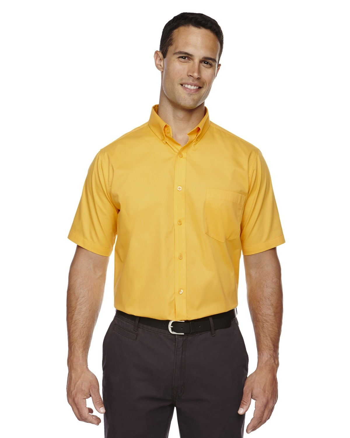 Core 365 88194 Men's Optimum Short-Sleeve Twill Shirt - image 1 of 2