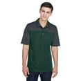 thumbnail image 1 of CORE365 CE101 Men's Balance Colorblock Performance Piqué Polo-FOREST/ CARBON-XL, 1 of 3