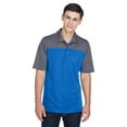 thumbnail image 1 of CORE365 CE101 Men's Balance Colorblock Performance Piqué Polo-True Royal/ Carbon-5XL, 1 of 3
